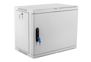 Коммутационный шкаф настенный 19" 9U ЦМО ШРН-9.500.1 металлическая дверь серый