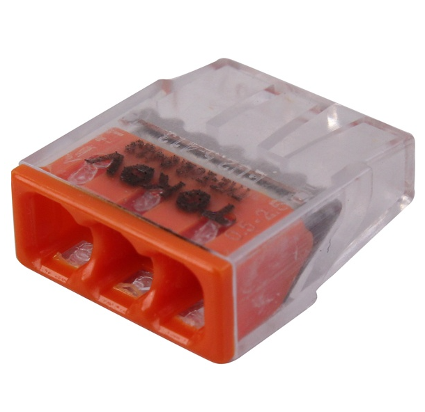 Клемма строительно-монтажная TOKOV ELECTRIC СМК 2273-203 EU2.5 413 3-проводная прозр. купить с доставкой по РФ