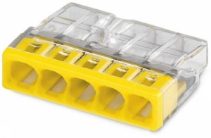 Клемма строительно-монтажная TOKOV ELECTRIC СМК 2273-205 EU2.5 415 5-проводная прозр.