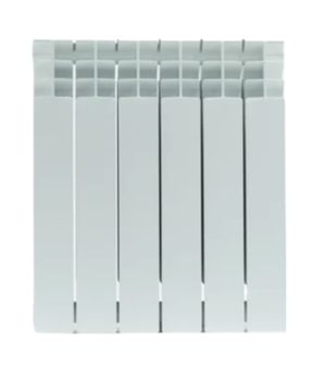 Радиатор отопления Stout SRB-3310-050006 STOUT TITAN 500 6 секций радиатор биметаллический боковое подключение (белый RAL 9016)