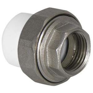 Муфта TEBO бел. PP-R комбин. разъемная (Американка) 20х3/4" ВР O-ring