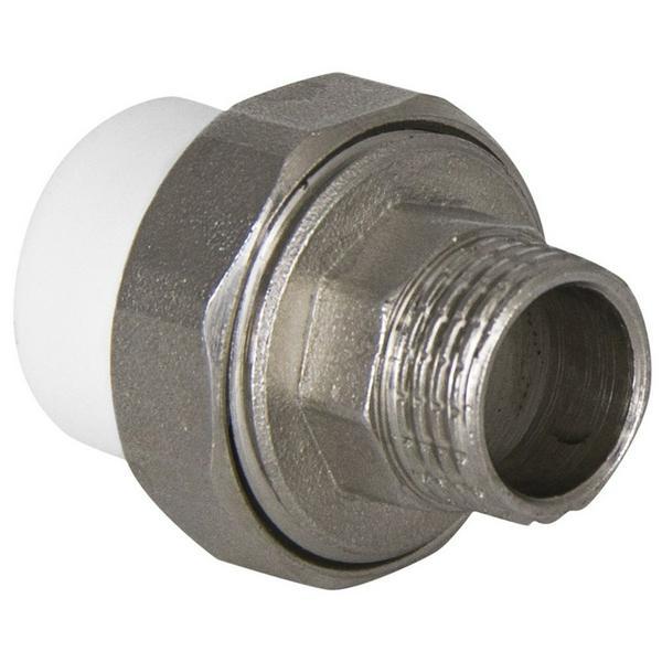 Муфта TEBO бел. PP-R комбин. разъемная (Американка) 20х3/4" НР O-ring (20/200) купить с доставкой по РФ