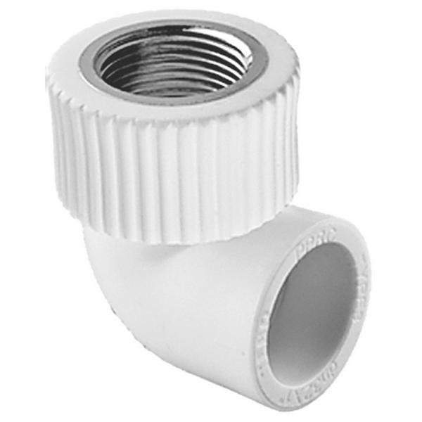 Угольник TEBO бел. PP-R комб. 20х1/2" ВР (20/160) купить с доставкой по РФ