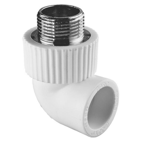 Угольник TEBO бел. PP-R комб. 20х1/2" НР (20/160) купить с доставкой по РФ