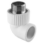 Угольник TEBO бел. PP-R комб. 20х1/2" НР (20/160) купить с доставкой по РФ