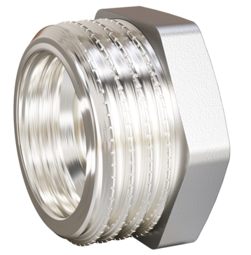 Футорка LD Pride латунь никель Ду2"х1 1/2" НР/ВР купить с доставкой по РФ