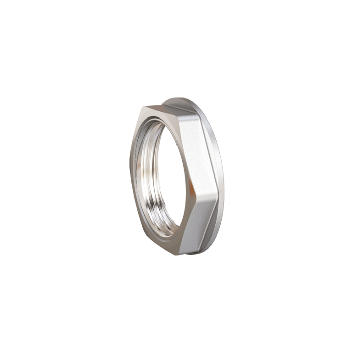 Контргайка LD Pride DN15 (1/2") латунь никель с биркой купить с доставкой по РФ