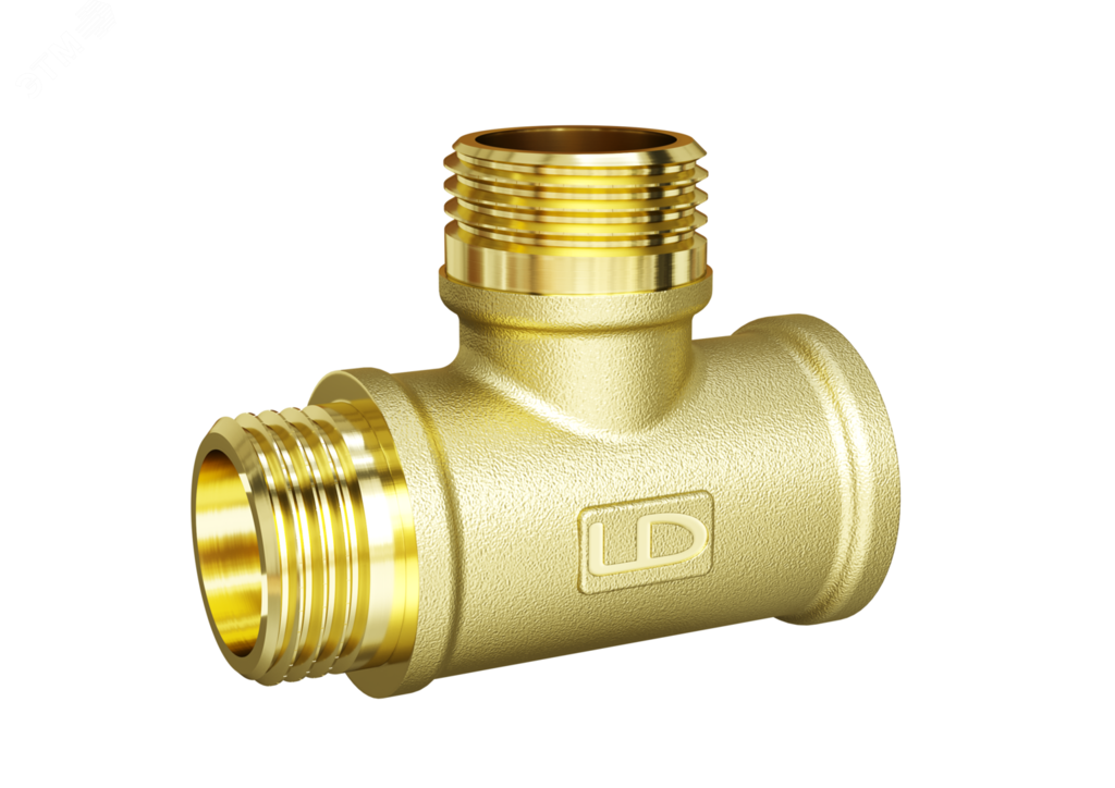 Тройник LD Pride DN15 (1/2") ВР/НР/НР латунь купить с доставкой по РФ