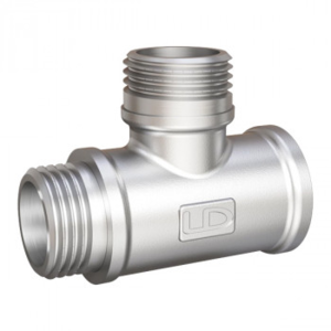 Тройник LD Pride DN15 (1/2") ВР/НР/НР латунь никель с биркой