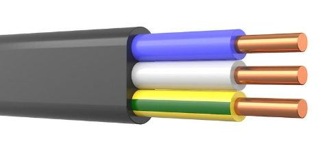 Кабель медный силовой с низкой токсичностью ВВГнг(А)-LSLTx 3х4-0,66 (ож) пл. ГОСТ купить с доставкой по РФ
