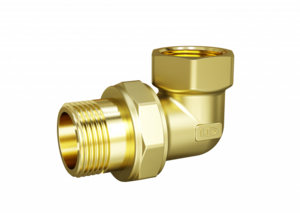 Разъёмное соединение угловое LD Pride DN20 (3/4") ВР/НР латунь