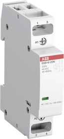 Контактор ABB ESB16-11N-06Контактор модульный (16А АС-1, 1НО+1НЗ), 230В AC/DC купить с доставкой по РФ