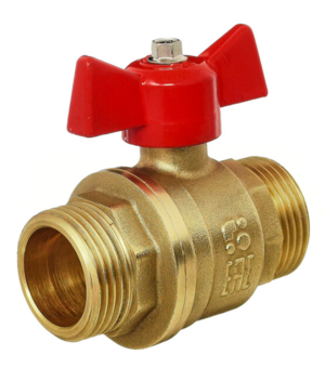 Кран шаровой Баз 11Б27п1 Dn25 Pn40 нр/нр бабочка, серия Standart