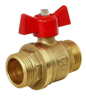 Кран шаровой Баз 11Б27п1 Dn25 Pn40 вр/нр бабочка, серия Standart