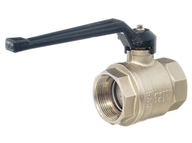 Кран шаровой Баз 11Б27п1 Dn40 Pn40 вр/вр рычаг никель, серия Standart купить с доставкой по РФ