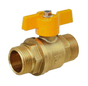 Кран шаровой Баз 11Б27п Dn25 Pn40 газ нр/нр бабочка, серия Standart