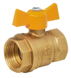 Кран шаровой Баз 11Б27п Dn20 Pn40 газ вр/вр бабочка, серия Standart