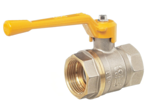 Кран шаровой Баз 11Б27п Dn25 Pn40 газ вр/вр рычаг никель, серия Standart