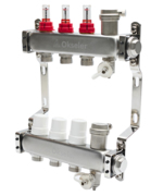 Коллекторы Okseler с расходомерами и автоматическими воздухоотводчиками 5 выходов, 1 x 3/4 купить с доставкой по РФ