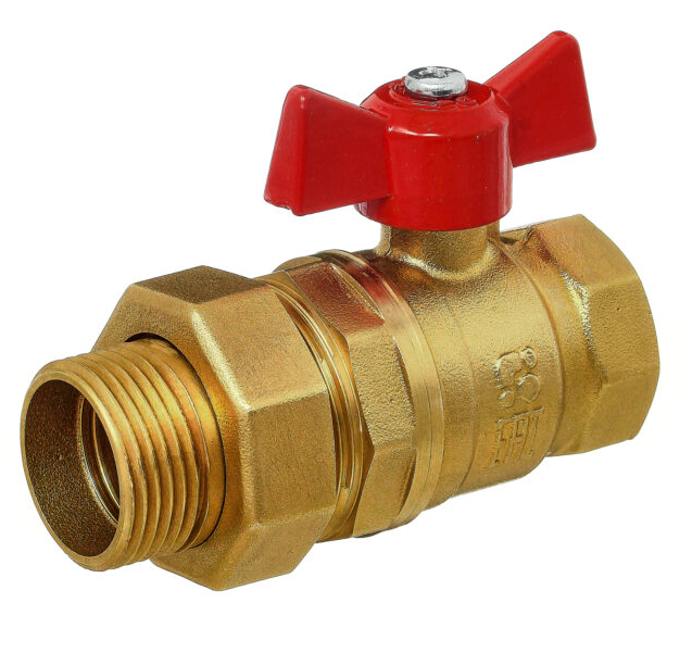 Кран шаровой Баз 11Б27п Dn15 Pn40 «американка» бабочка, серия Standart купить с доставкой по РФ