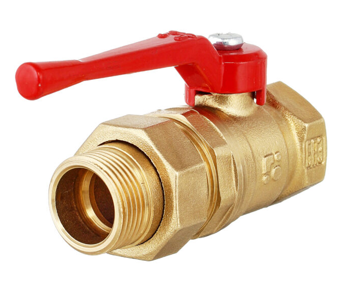 Кран шаровой Баз 11Б27п Dn25 Pn40 «американка» рычаг, серия Standart купить с доставкой по РФ