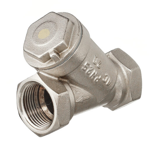 Фильтр сетчатый никелированный Баз Ду15 А50 угловой газ купить с доставкой по РФ