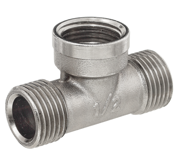 Тройник Баз 1/2НВН Т15НВН никель купить с доставкой по РФ