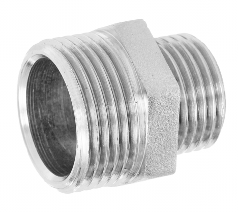 Ниппель переходной Баз 1/2х3/4 НП15/20 никель купить с доставкой по РФ