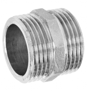 Ниппель двойной Баз 3/4 НД20 никель