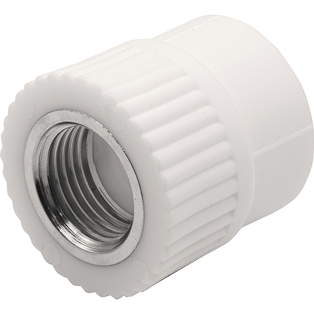 Муфта THERMOLIGHT комбинированная PP-R ВР 32х3/4" белый (10/140) купить с доставкой по РФ
