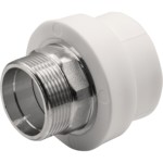 Муфта THERMOLIGHT комбинированная PP-R НР 50х1 1/2" под ключ белый (3/33) купить с доставкой по РФ