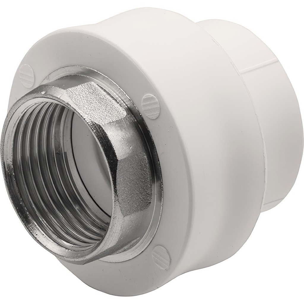 Муфта THERMOLIGHT комбинированная PP-R ВР 32х1" под ключ белый (10/80) купить с доставкой по РФ