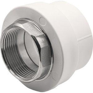 Муфта THERMOLIGHT комбинированная PP-R ВР 63х2" под ключ белый (2/24)