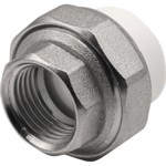 Муфта THERMOLIGHT комбинированная разъемная PP-R ВР 20х1/2" белый (10/300) купить с доставкой по РФ