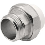 Муфта THERMOLIGHT комбинированная разъемная PP-R НР 25х1" белый (10/140) купить с доставкой по РФ