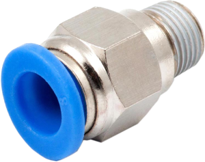Прямой цанговый фитинг с резьбой Kipvalve KS-1/8-6