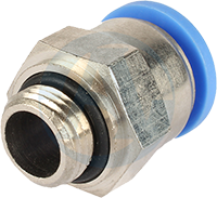 Прямой цанговый фитинг с резьбой Kipvalve KSM-M6-4