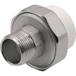Муфта THERMOLIGHT комбинированная разъемная PP-R НР 32х3/4" белый (5/120) купить с доставкой по РФ