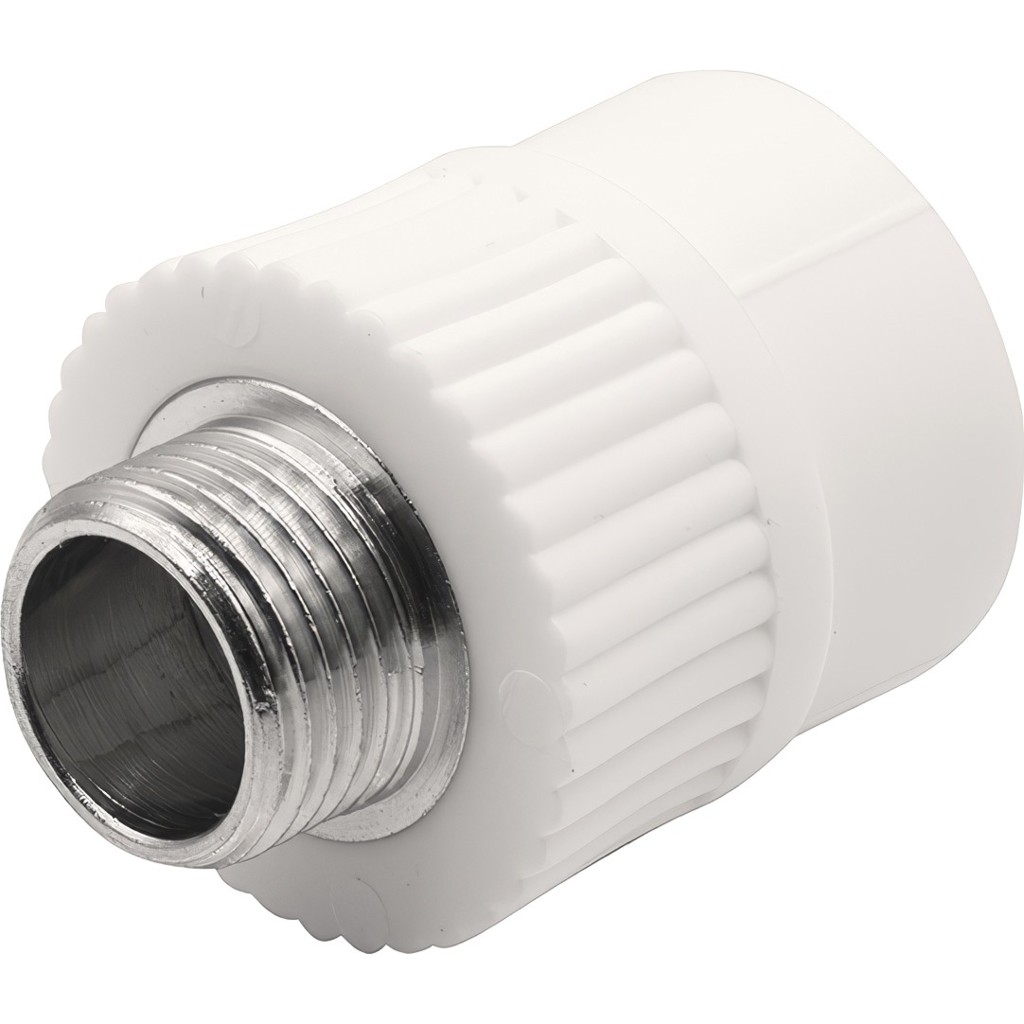 Муфта THERMOLIGHT комбинированная PP-R НР 25х1/2" белый (15/165) купить с доставкой по РФ
