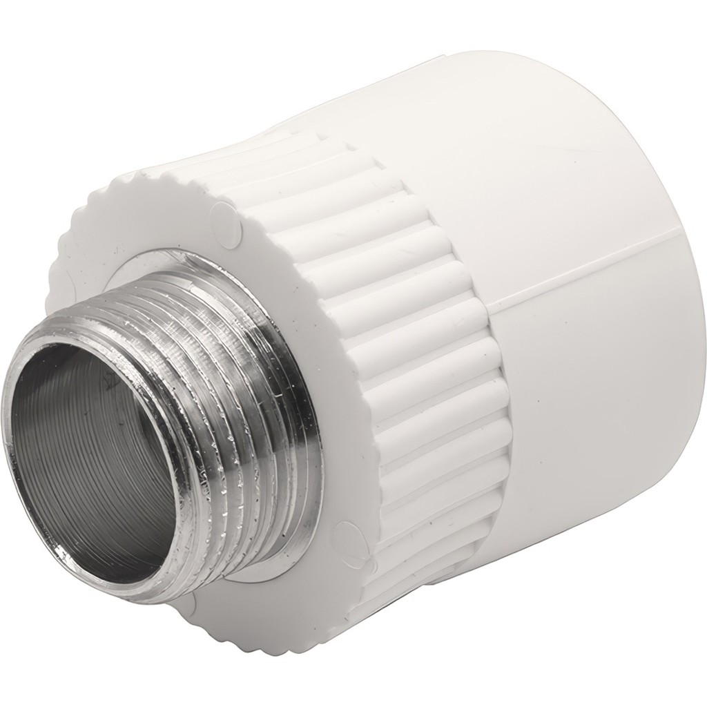 Муфта THERMOLIGHT комбинированная PP-R НР 32х3/4" белый (10/130) купить с доставкой по РФ