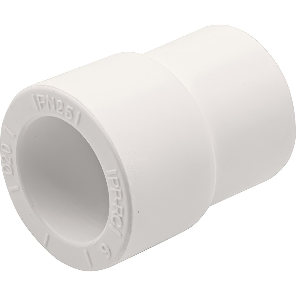 Муфта THERMOLIGHT переходная PP-R НР-ВР 25/20 белый (50/500) купить с доставкой по РФ