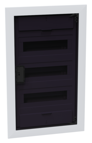 Щит распределительный встраиваемый с пласт. черной прозрач. дверцей на 36 модулей, КЭАЗ OptiBox Pro 36-VKR-IP40