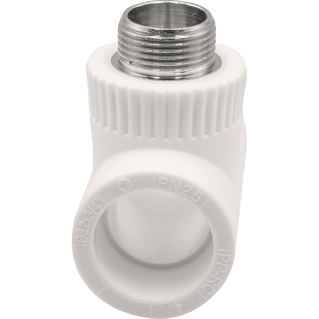 Тройник THERMOLIGHT комбинированный PP-R НР 32х3/4х32 белый (10/50) купить с доставкой по РФ