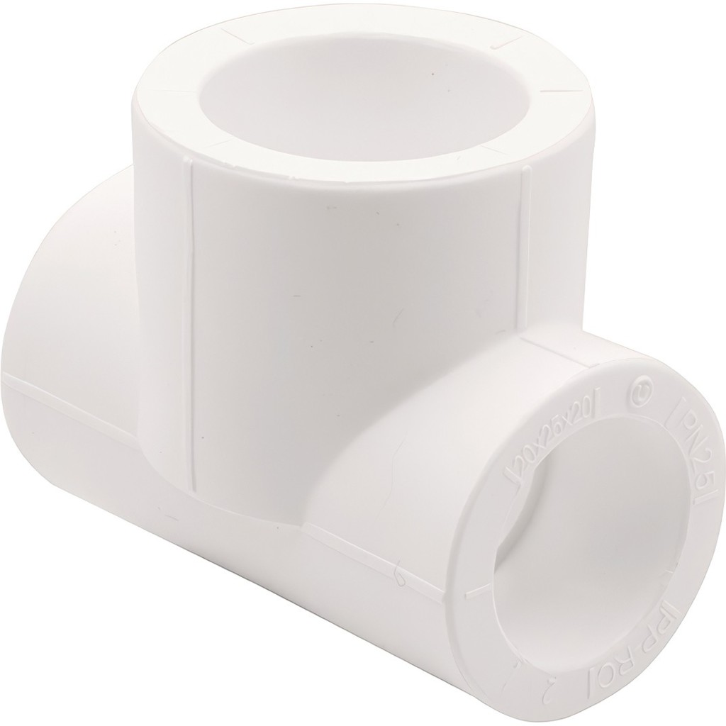 Тройник THERMOLIGHT переходной PP-R 20х25х20 белый (20/200) купить с доставкой по РФ