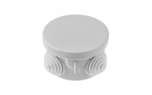 Распаячная коробка TDM ОП D65х40мм, крышка, IP54