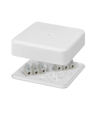 Коробка распаячная TDM КР 75х75х20 ОП с клем. колодкой белая IP40