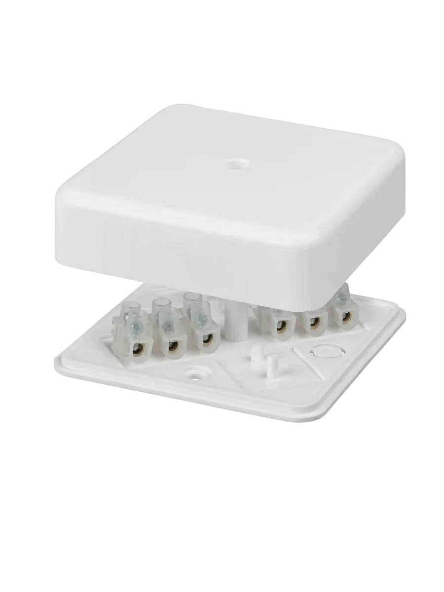 Коробка распаячная TDM КР 75х75х28 ОП с клем. колодкой белая IP40 купить с доставкой по РФ