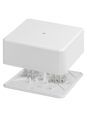 Коробка распаячная TDM КР 100х100х44 ОП с клем. колодкой белая IP40