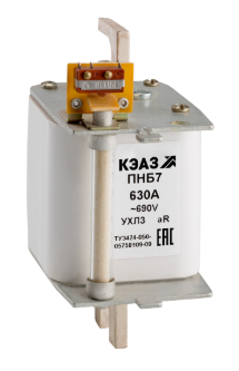 Предохранитель КЭАЗ ПНБ7-690/630-1-630А-УХЛ3