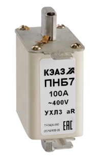 Предохранитель КЭАЗ ПНБ7-400/100-20-63А-УХЛ3